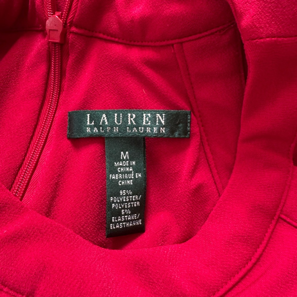 Lauren Ralph Lauren Crimson Halter Jumpsuit - Picture 2 of 3